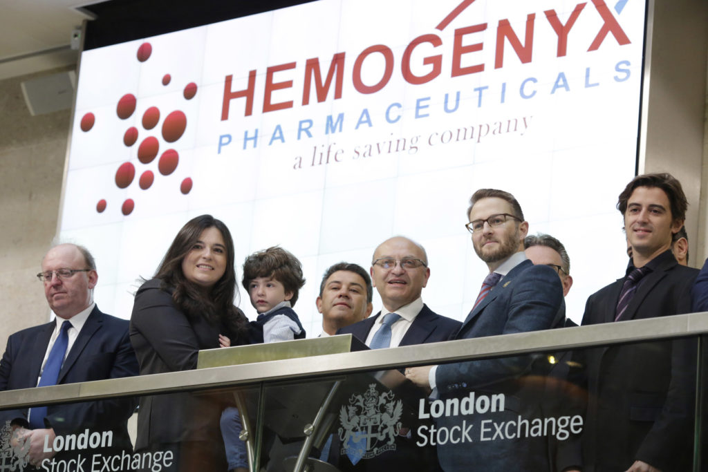 HemoGenyx at the London Stock Exchange